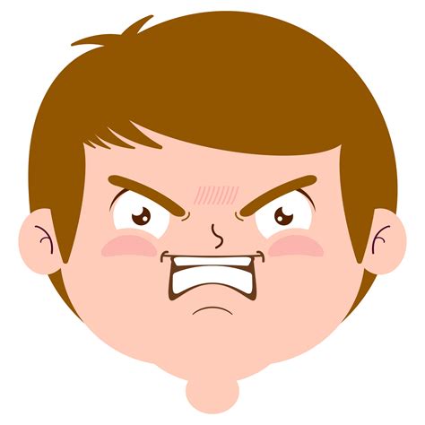 angry cartoon face